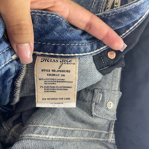 miss me low rise sequin embellished bootcut jeans y2k 2000s - Picture 7 of 8